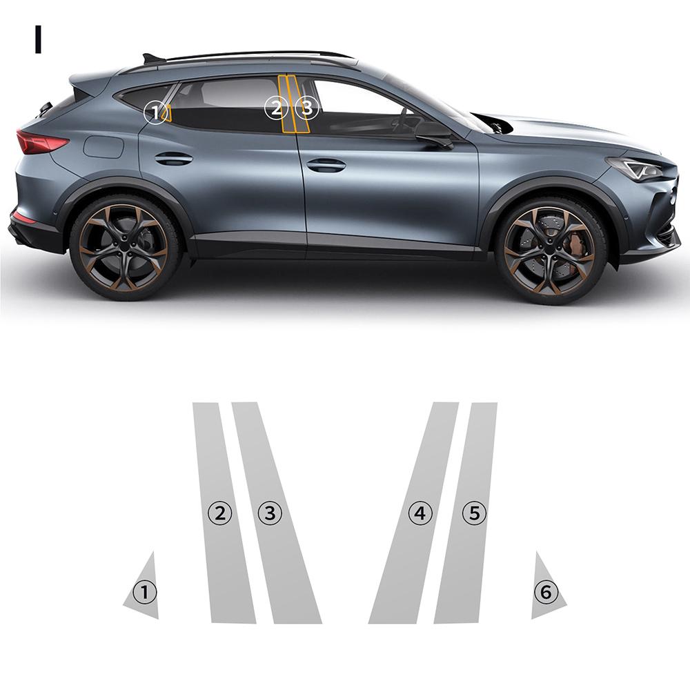 Paint Protection Film for Seat Cupra Formentor 2020-2023 Headlights B Pillars Transparent PPF Anti-Scratch