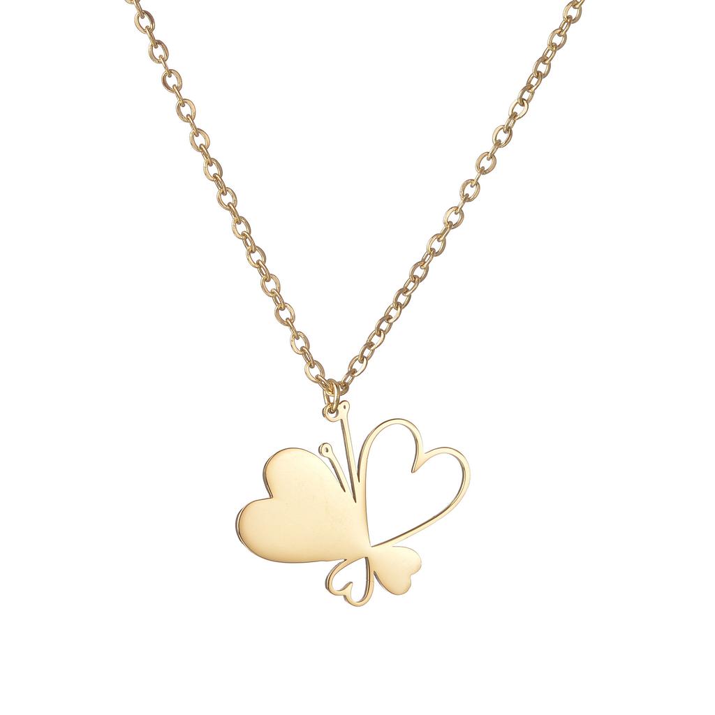 Atoztide Personalized Engrave Name Date Necklace Stainless Steel for Women Crown Heart Link Chain Pendant Jewelry Gift