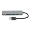 5-в-1 USB-хаб 5 Гбит/с, 3 порта USB, USB-док-станция со слотом для карт памяти TF для ПК, принтера, ноутбуков, USB-флешек