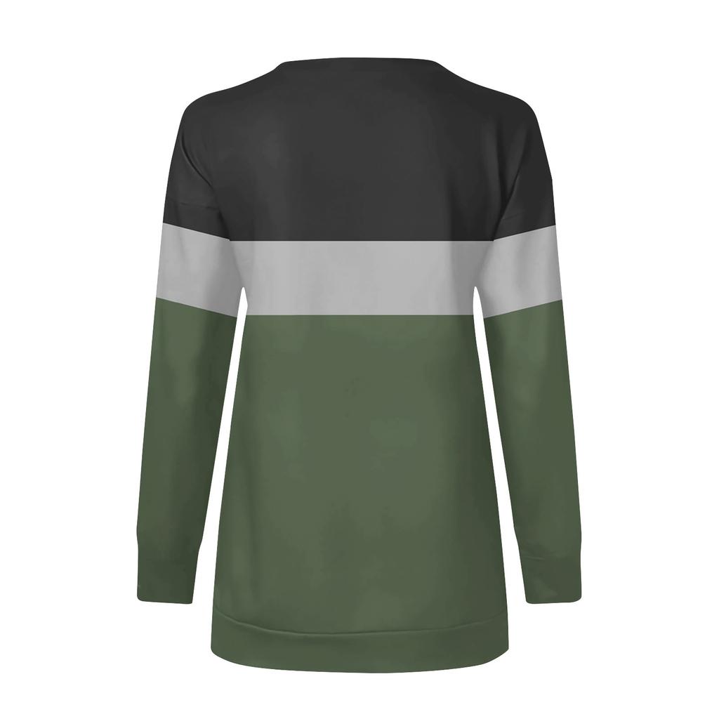 Женский повседневный свитер с длинным рукавом и застежкой-молнией на четверть длины, с принтом, свитшот, повседневная верхняя одежда на осень