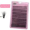 Eyelash 14 Rows Mixed Length (8-16mm) -3D Russian Volume, Reusable DIY Cluster Extension, Suitable for Beginners, Ultra Thin 0.05mm