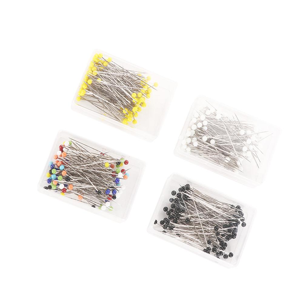 Safety Fixed Glass Head Bead Stitch Sewing Needles Knitting Pin Dressmaking Pins Safety Pin