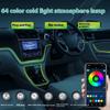 Для Toyota Camry 8 Внутренняя RGB-светодиодная лента «Симфония» с 64 цветами и множеством световых эффектов для визуального оформления интерьера
