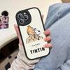 Чехол для телефона из кожи T-Tintin A-Adventures Для Iphone 16 15 14 Plus 13 12 11 Pro Max
