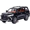 1/24 Scale Lexus LX570 Diecast Car Model - Zinc Alloy Pull Back Toy Car with Sound and Light, Collectible Toys Vehicle for Adults and Boys Girls