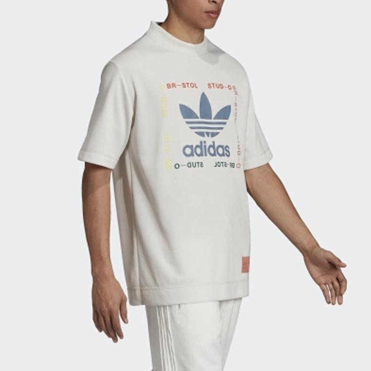Adidas Мужская футболка Originals Bristol с логотипом в виде трилистника, белая DY3254