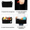 Multifunction Car Trunk Organizer Oxford Cloth Shoes Storage Box Car Trunk Storage Bag  Trucks