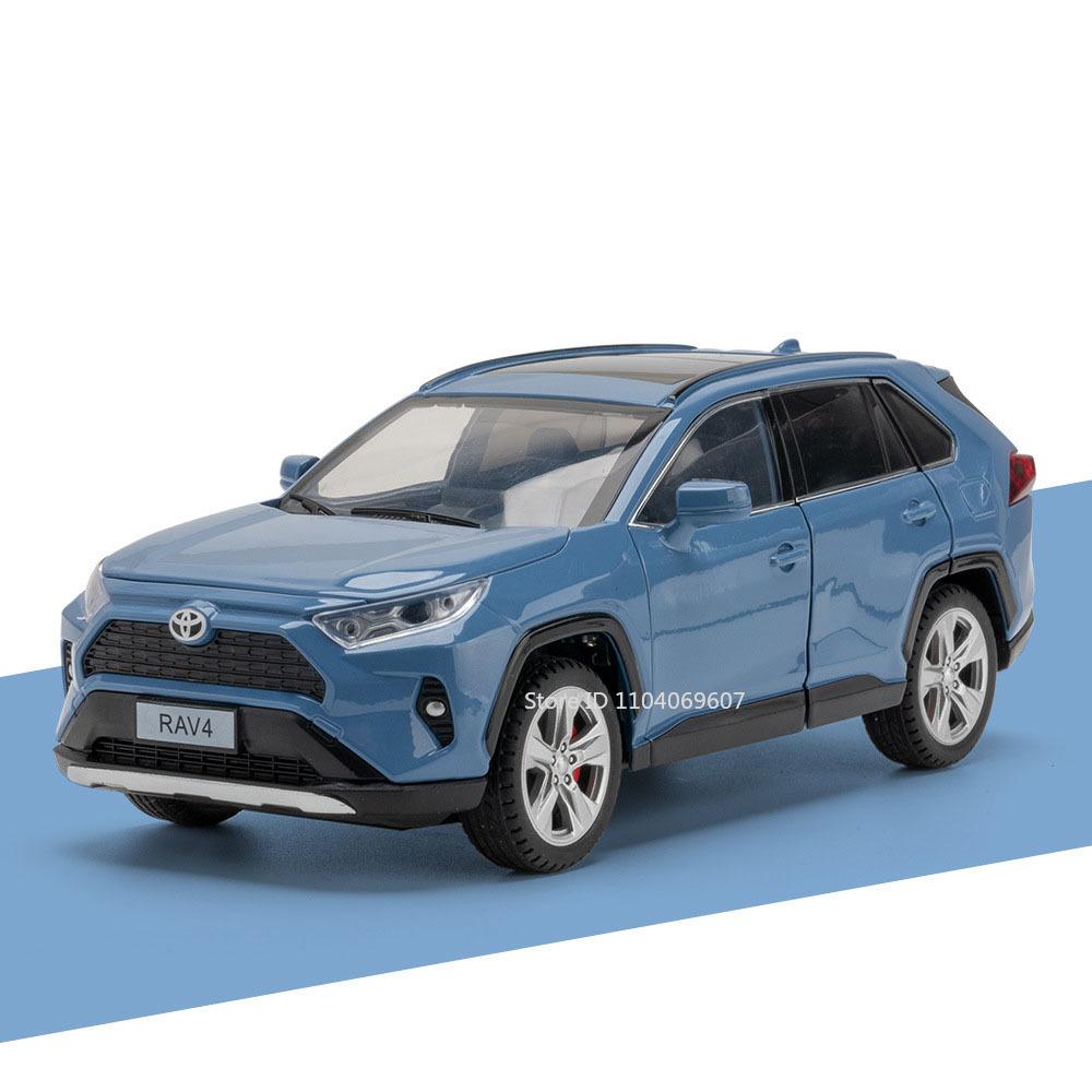 1:24 Scale Honda Accord Toy Model Cars Metal Diecast RAV4 Miniature Models Sound Light Pull Back Doors Opened for Children Gifts