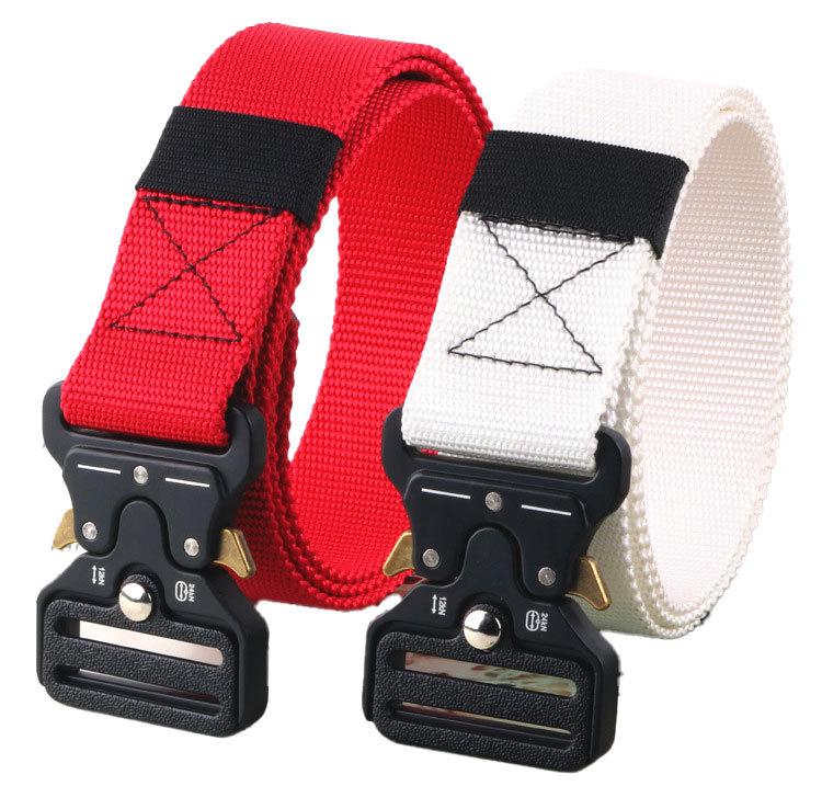 Tactical Men's Belt with Extendable Quick-Release Cobra Buckle - Versatile and Trendy