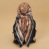 90*90cm Fashion Scarves Women Shawl Print Silk Satin Hijab Female Bandana Luxury Brand Square Ladies Foulard Muffler Tentacles