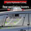 Дефлекторы боковых окон для Toyota Highlander, Crown, Luofang и Sienna: Дышащая противомоскитная сетка с защитой от подглядывания для кемпинга