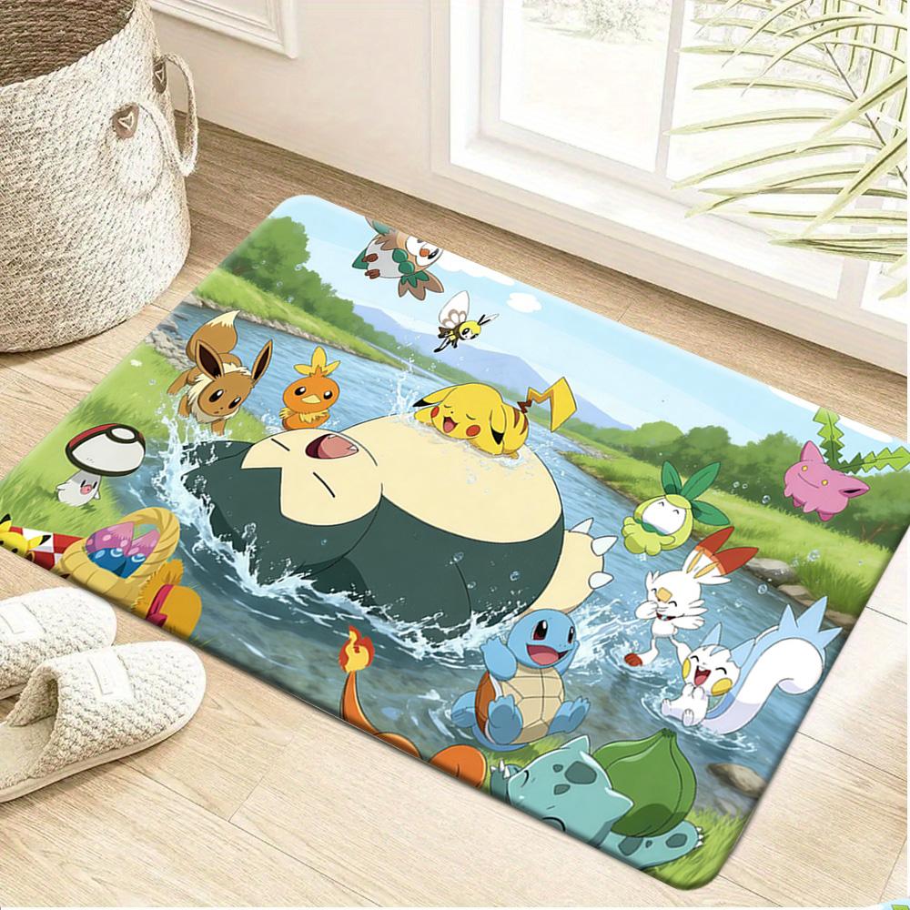 Pokemon Mewtwo Galaxy Print Non-Slip Doormat for Home Decor