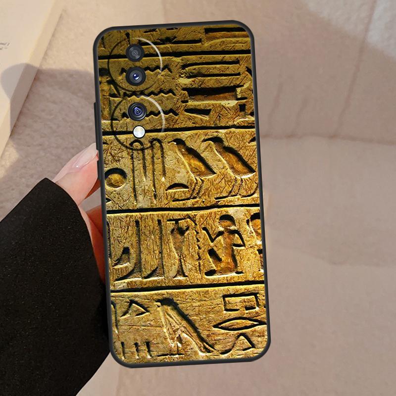 Египетские Иероглифы Для Honor Magic 8 Pro 6 5 7 Lite Чехол Для Honor 400 200 90 70 50 X8c X8b X9a X9b X9c X9d Win