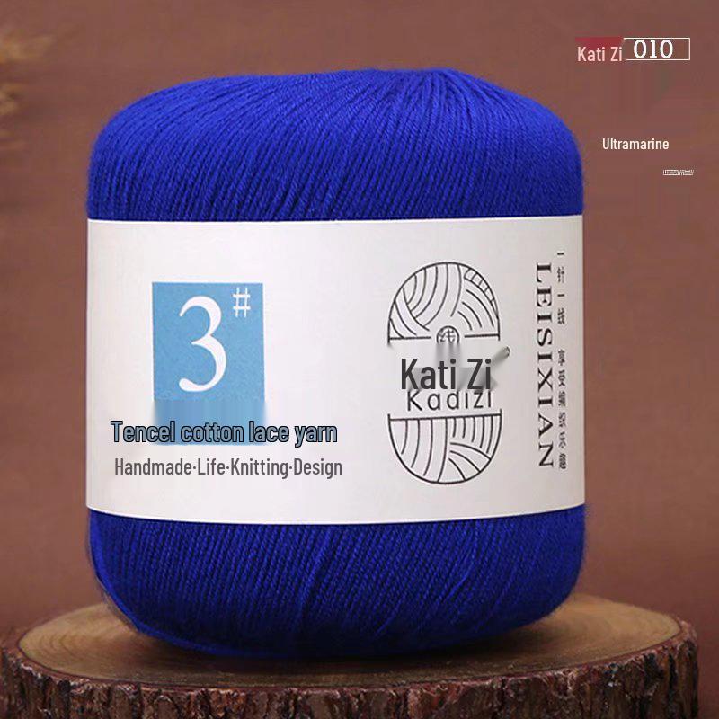 Пряжа Tencel Хлопок Кружево для Летнего Вязания Крючком и DIY - Нет. 3