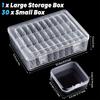 Transparent Nano Beads Storage & Organizer Box for Jewelry and Nail Art Accessories
