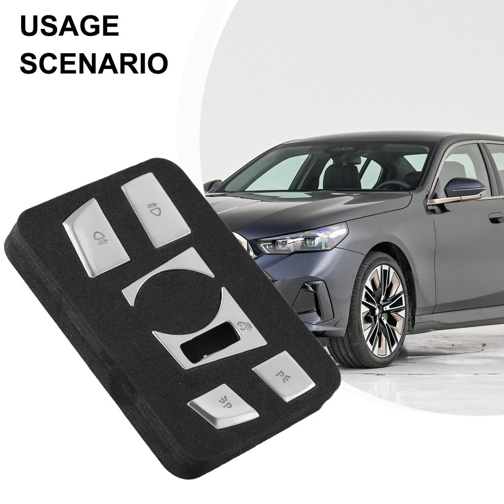Brand New Switch Button Trim Car Accessories 6 Pcs Auto Styling For Left-hand Drive Headlight Switch Button Trim