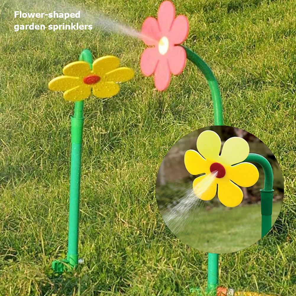 Rotation Sprinkler Flower Shape Dancing Daisy Sprinklers 720 Rotating Water Spray Toy for Yard Lawn Watering Irrigation Tool