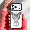 Ножницы для волос Чехол-бампер для телефона для iPhone 17 16 15 14 13 Pro Max Задняя крышка для 12 11 Pro Чехол