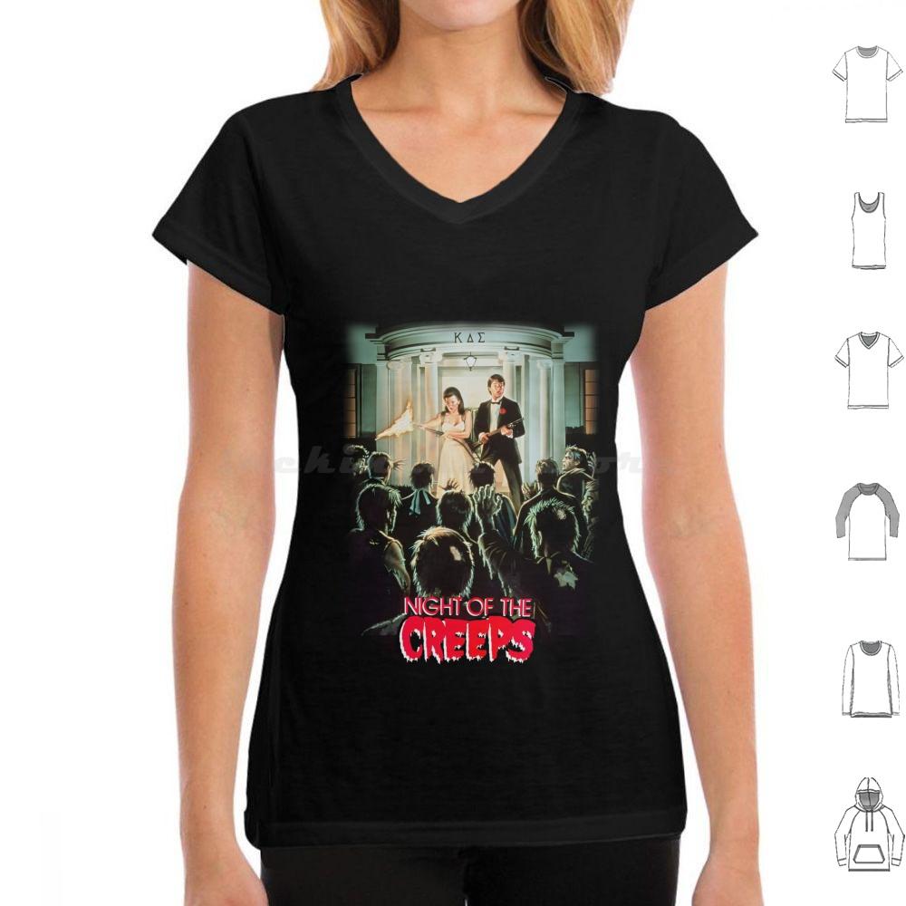 Night Of The Creeps T Shirt 6xl Cotton Cool Tee Night Of The Creeps Vhs Tape Horror Scary Slasher Cult Movie Film Cinema 80s