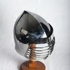 Medieval Improved Bascinet Helmet with Grille for Heavy Combat Knight Helmet  SCA Steel Helmet