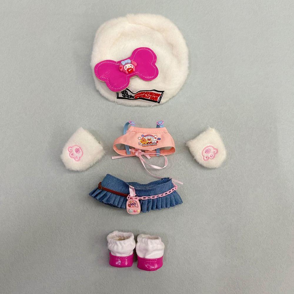 С мультяшной повязкой на голову, аксессуары, платье принцессы, милая кукольная юбка, 20 см, хлопковая кукла/куклы EXO Idol