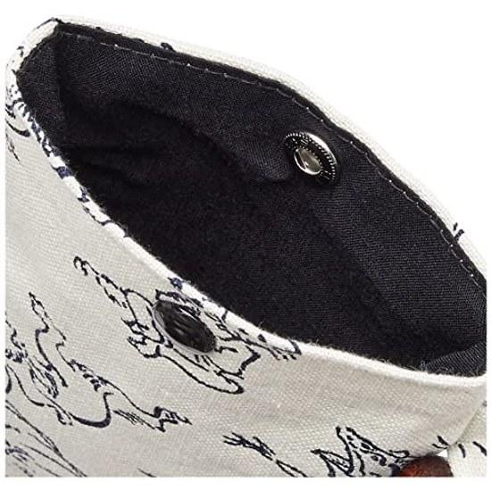 Maruzen Japan-made pochette smartphone small item holder Japanese pattern 11118.5cm Chojugiga Shiro