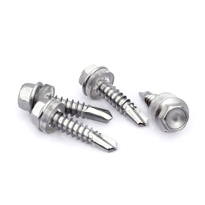 Bairuichen 410 Stainless Steel Hex Head Self-Drilling Screw with Gasket