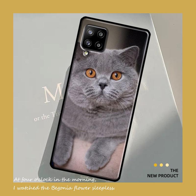 Чехол с изображением британской короткошерстной кошки для Samsung Galaxy A54 A34 A13 A23 A33 A53 A73 A12 A22 A32 A52 A51 A71 A14