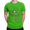 Мужские футболки Smug Pepe The Frog Fashion Хлопковые футболки с коротким рукавом Футболка с круглым вырезом Одежда Подарок на день рождения