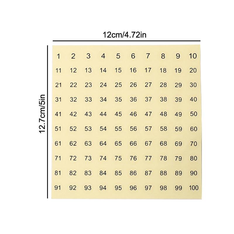 3 листа 1-100 прозрачная наклейка с номером для маркировки гель-лака по цвету, лака, нумерация, цифровая наклейка, инструмент для маникюра
