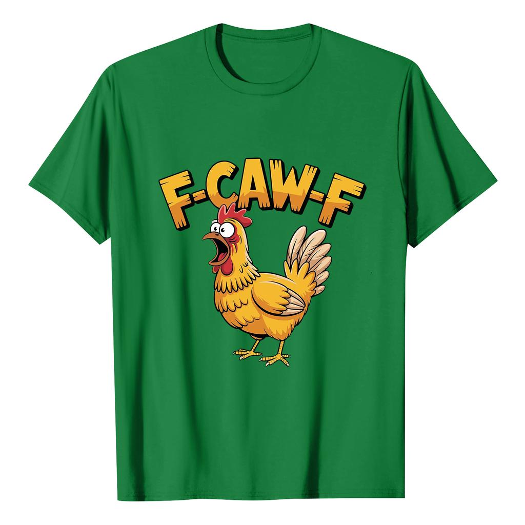 F-CAW-F Women's Casual Letter Print Short-sleeved Top T-shirt