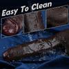 33cm Huge Realistic Silicone Dildo, Flesh & Black Coffee Thick Penis Toy with Strong Suction Cup, Soft Skin Feel G-Spot Stimulator