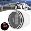 52Mm 2in Battery Digital Gauge Waterproof AntiFog Meter 12V with Smart Alarm for Ships  Electric Vehicles Boats(Black
