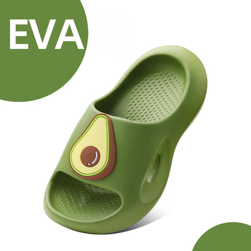 Детские тапочки летние для девочек, для дома, ванной, для мальчиков, нескользящие, с фруктовой мягкой подошвой, детские тапочки