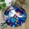1pc Genshin Impact Wanderer2 Print Round Carpet Chair Round Carpet Suitable for Bedroom Living Room Home Decorative Carpet