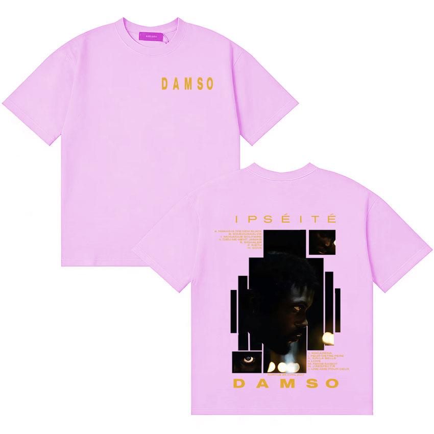 Singer Damso 2025 Ipseite Album Merch Tshrit Fashion Classic Short Sleeve Tee Shirt Unisexs Women Casual Streetwear Summer Clothing