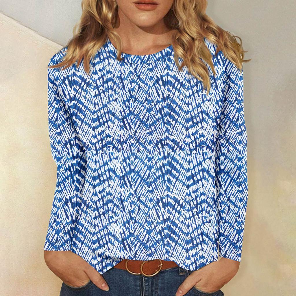 Рубашки с длинным рукавом для женщин, милые футболки с графическим принтом, блузки, повседневные базовые топы больших размеров, пуловеры