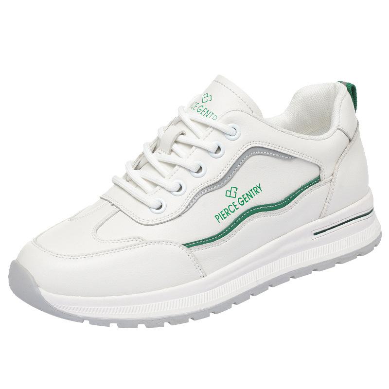 Fashion Spring Autumn Soft Sole Velvet Little White Sports Shoes Women's New Casual Leather Shoes Middle-aged Elderly Sneakers Fashion