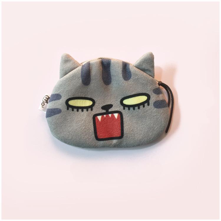 Cute Mini Cat Coin Purse Headphone Data Cable Lipstick Storage Bag Luxury Designer Wallet Clutch Bag for Women