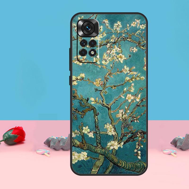 Чехол «Цветущий миндаль» для Xiaomi Redmi Note 11 9 10 12 13 14 15 Pro Plus Чехол для Redmi 14C 10C 12C 13C 15 C