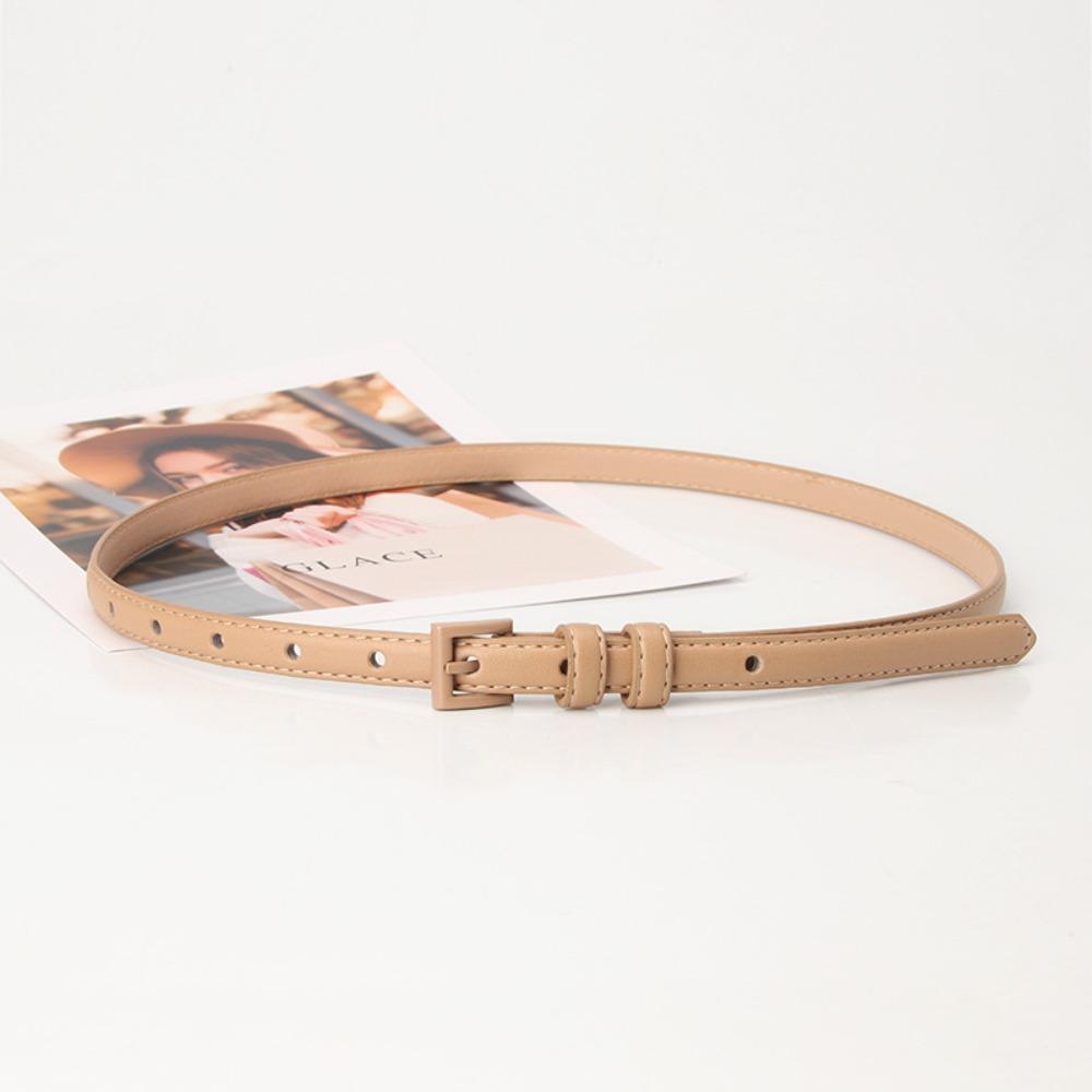 Vintage Thin Waist Belt Elegant Dress Waistband Fashion Candy Color Belt Daily