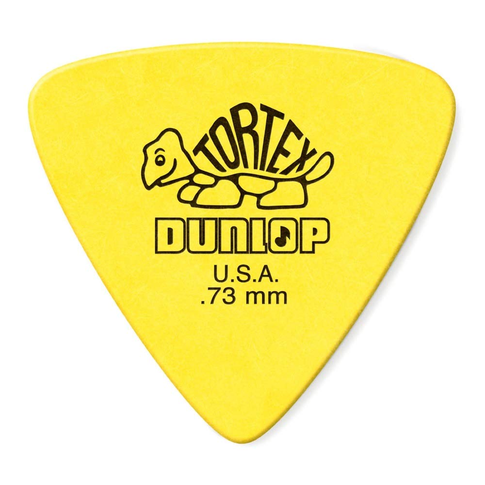 Guitar Picks Jim Dunlop Tortex Triangle, Yellow, 12-Pack