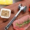 Двусторонние молотки для мяса Эргономичная ручка Конструкция из цинкового сплава Размягчитель для говядины, курицы, стейка, птицы