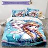 3pcs Frozen1 Cover Set - Personalized Name, HD Printed Bedding with 1 Cover and 2 Pillowcases - Perfect for Home Decor, Easy Care