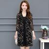 Spring and Summer Plus Size Women's Outer Lace Sunscreen Mid-length Mum Shawl Tops Comfortable and Versatile Net Yarn Cardigan Thin Coats EMA