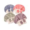 Coral Fleece Dry Hair Cap Two-color Bow Thickened Absorbent Dry Hair Towel
