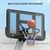 Wall-Mounted Basketball Hoop, Tear-Resistant Net, Weather-Resistant, Durable, for Indoor and Outdoor Use, Black