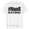 Смешная футболка с принтом для программиста, разработчика, кодера. Шутка NAAS No As A Service. Хлопок, унисекс, модная, повседневная, свободная, оверсайз.