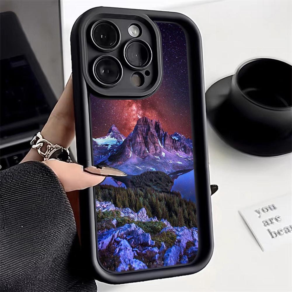 LZ25 Mountain Peak Forest Snow силиконовый чехол для телефона Infinix Smart 9 Hot 40i Tecno Camon20 Moto G22 G30 OnePlus Google Pixel 9 противоударный чехол на заднюю панель