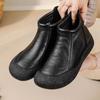 Женские ботильоны осень-зима новые британские ретро короткие ботинки на плоской подошве повседневные удобные нескользящие водонепроницаемые уличные ботинки
